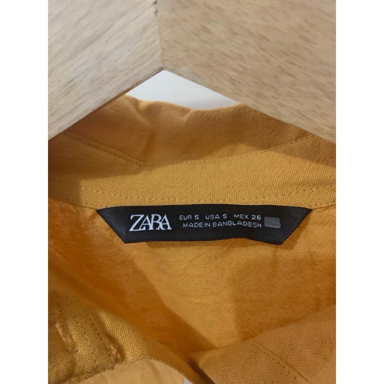 Zara Mustard Shirt