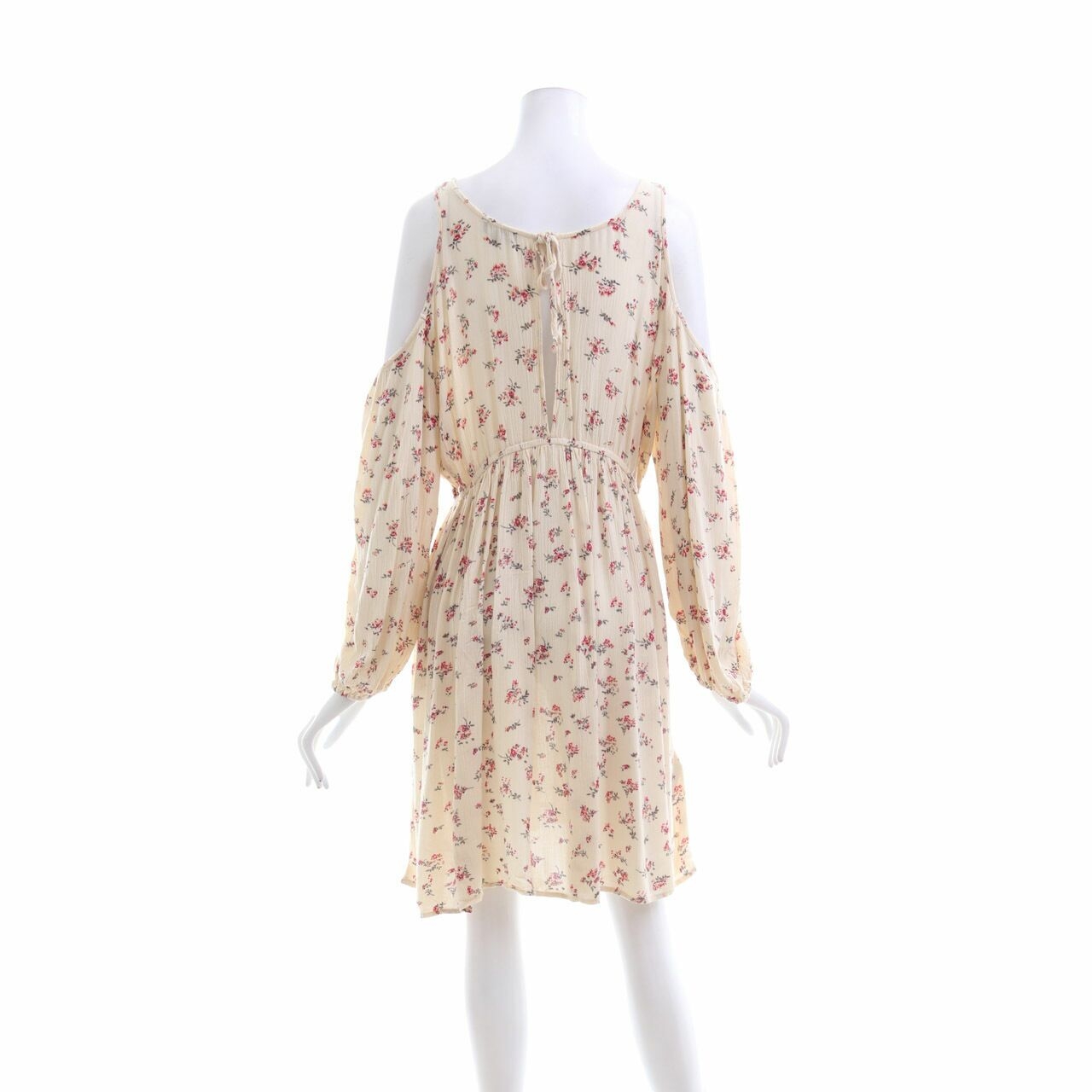 Something Borrowed Cream Floral Mini Dress