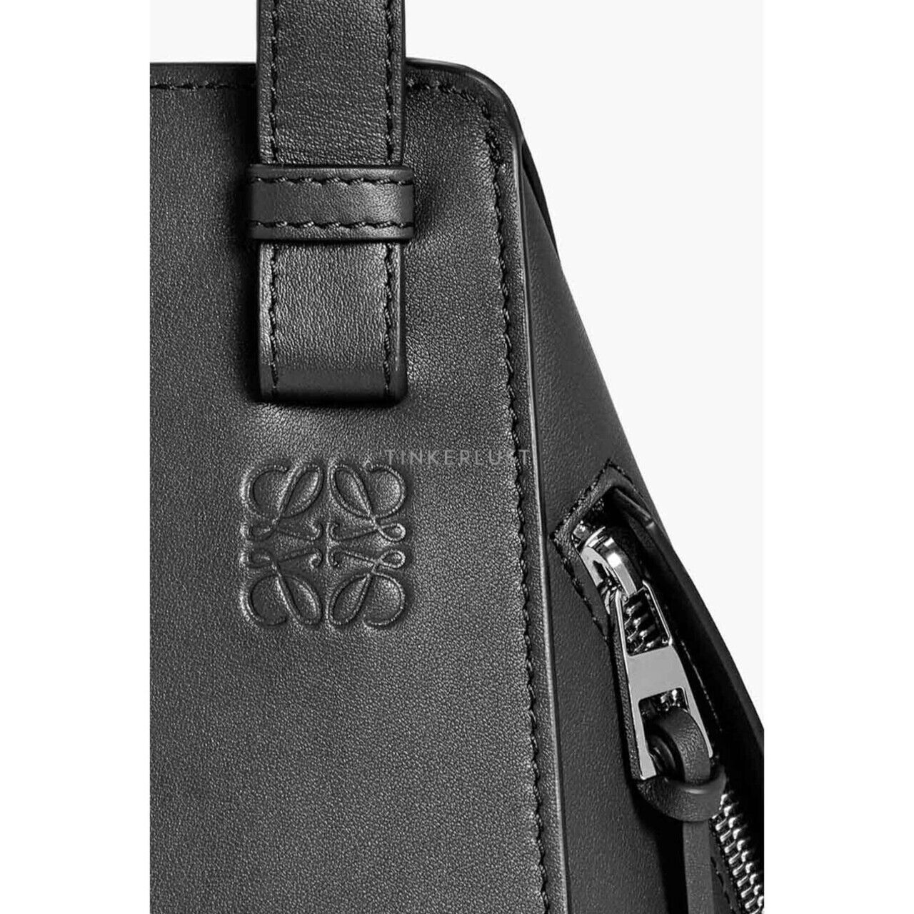Loewe Hammock Compact Bag in Black Classic Calfskin Shoulder Bag