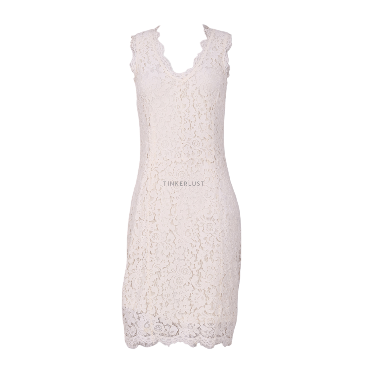 H&M Broken White Lace Mini Dress