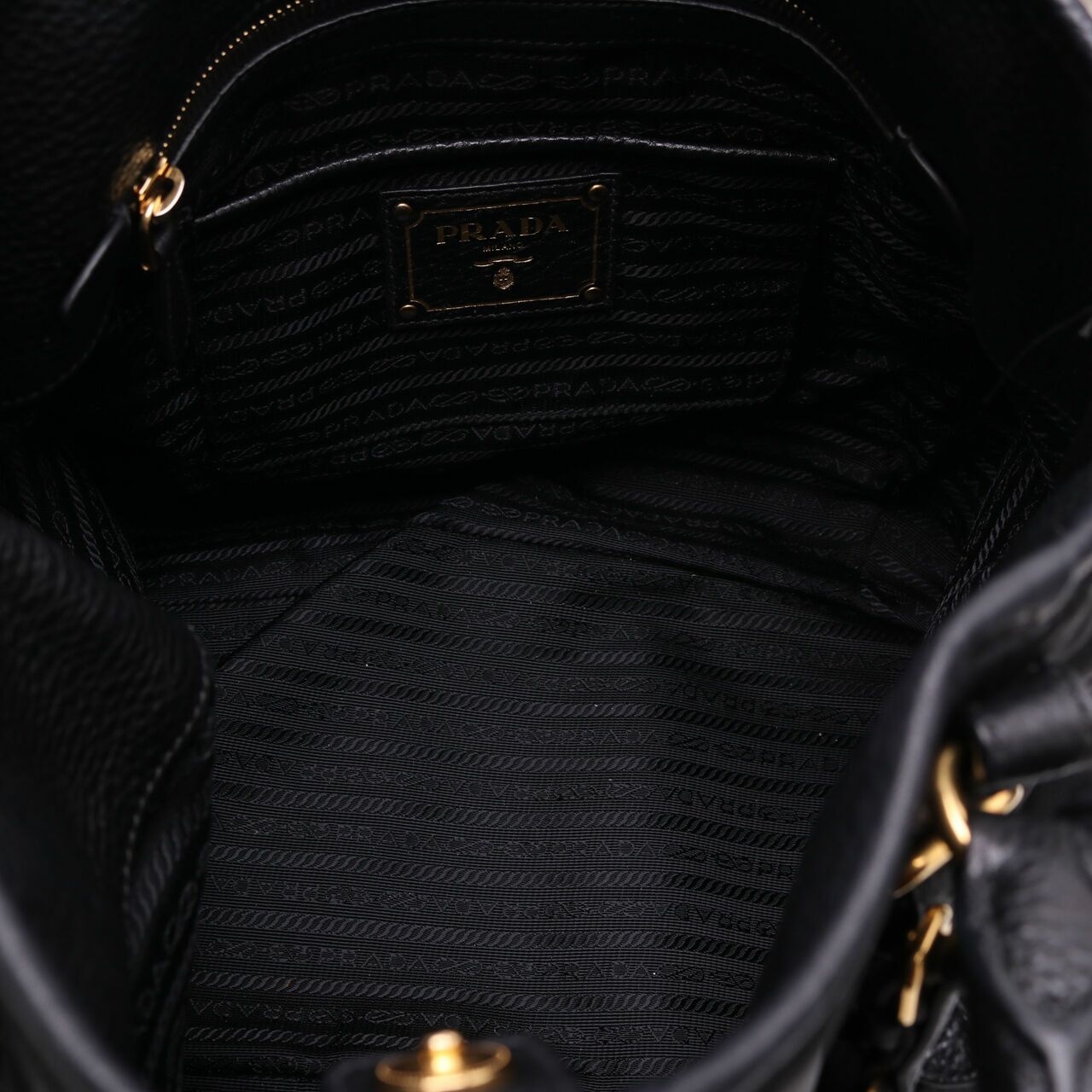 Prada Tessuto Nero Black Nylon Satchel Bag
