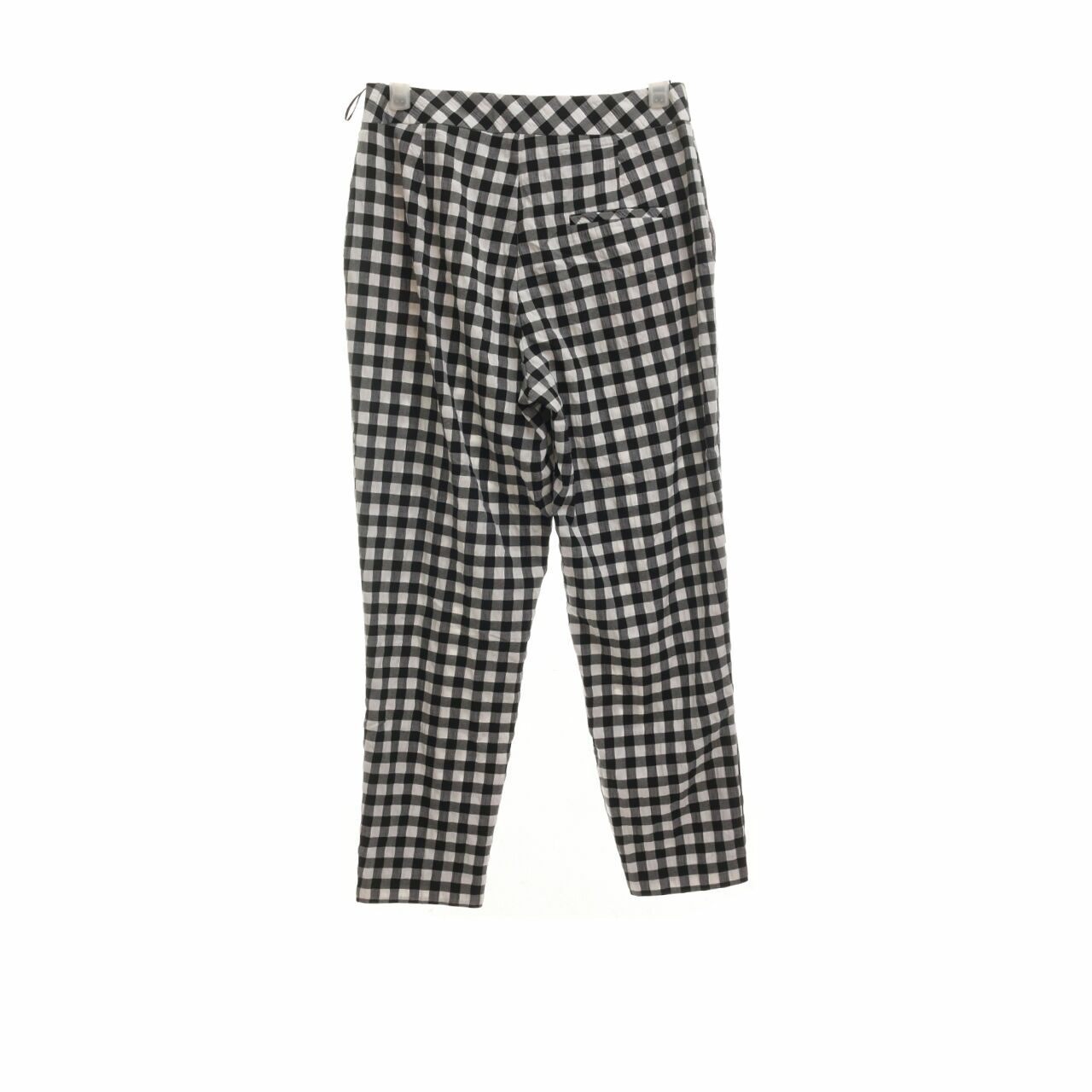Topshop Black & White Grid Long Pants