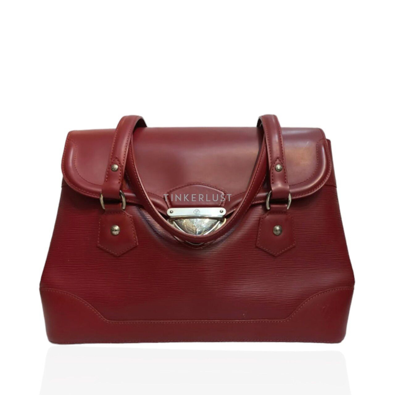 Louis Vuitton Bagatelle GM 2009 Red Epi Leather Shoulder Bag