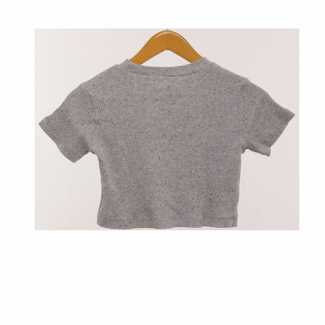 Wearstatuquo Grey Crop T-Shirt
