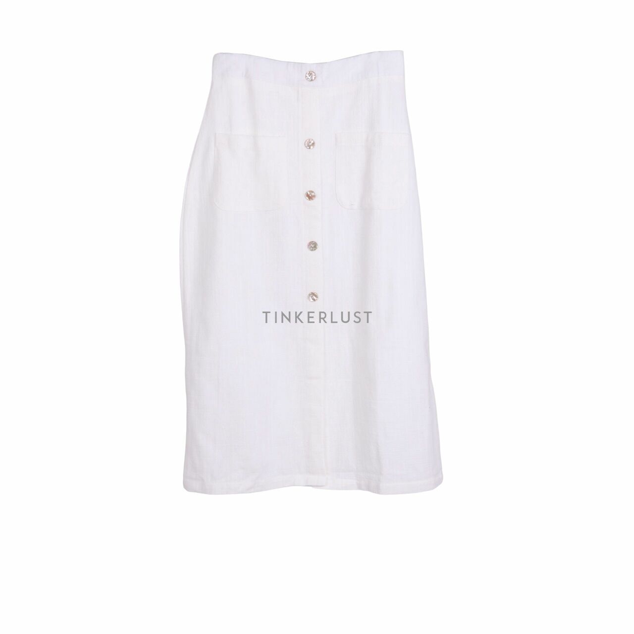 Lolliestory White Midi Skirt