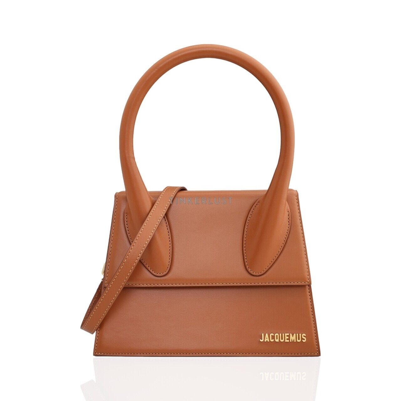 Jacquemus Le Grand Chiquito in Light Brown Smooth Leather Satchel Bag