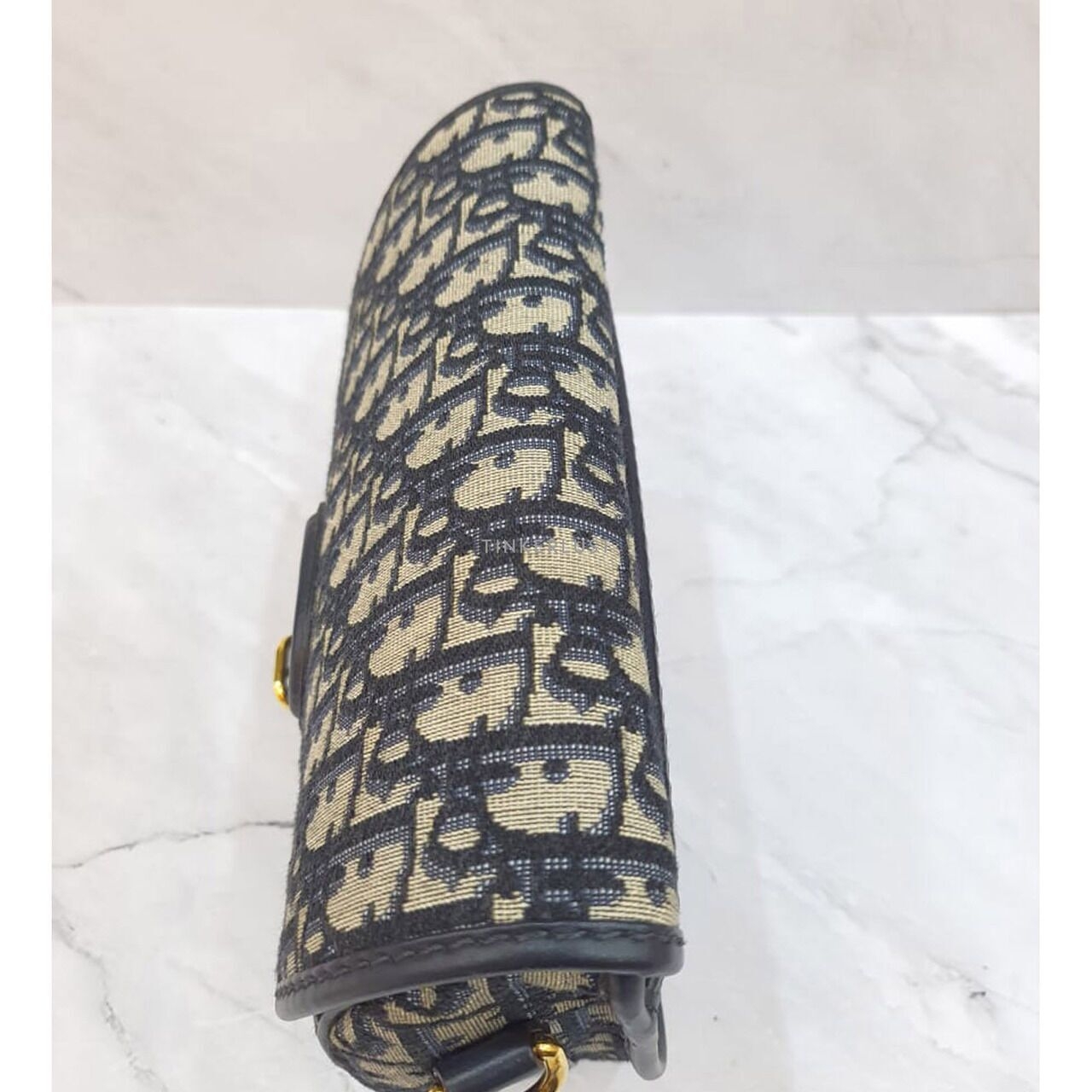 Christian Dior Bobby Medium Oblique Navy 2020 GHW Sling Bag