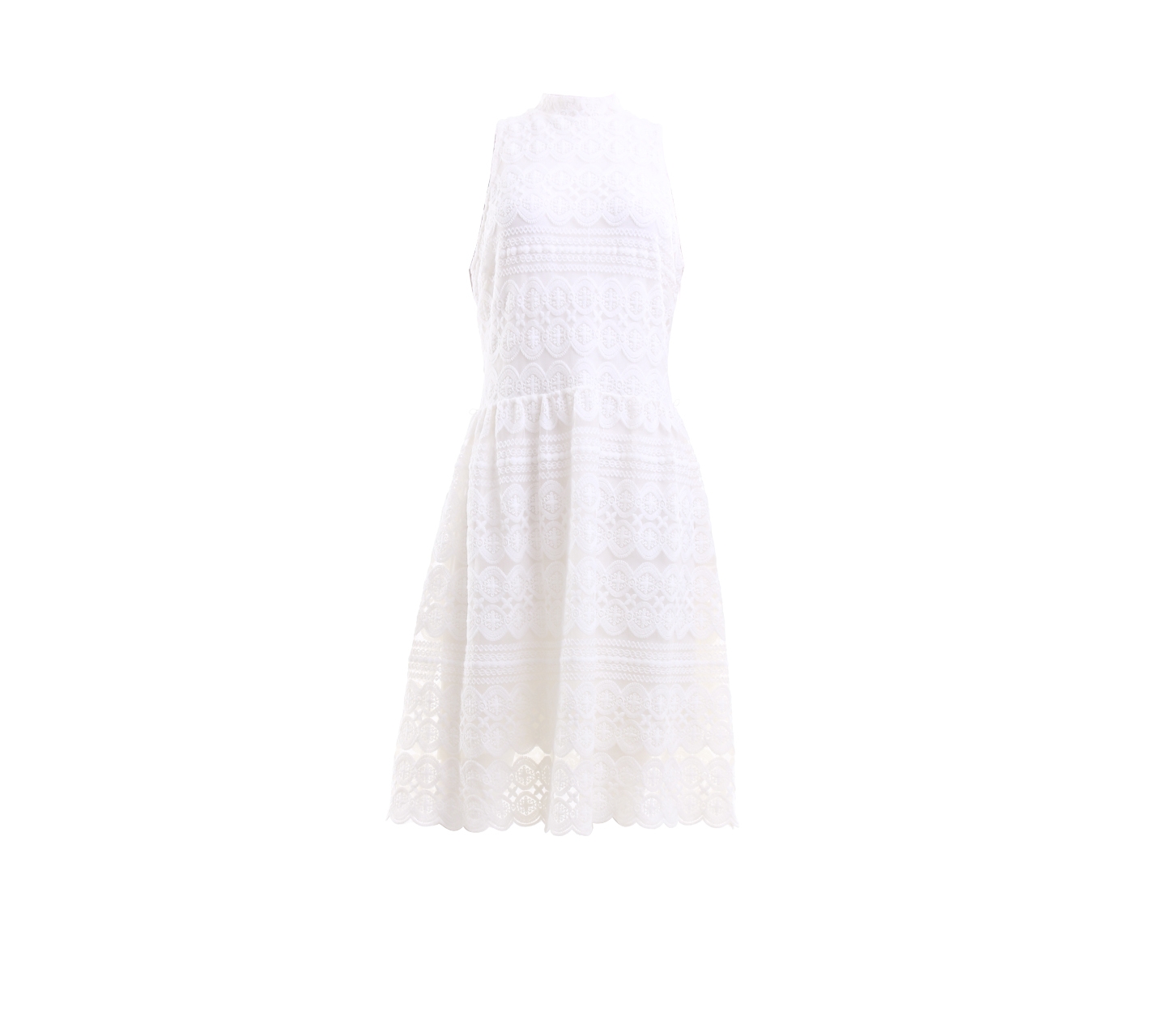 Forever New Off White Lace Midi Dress