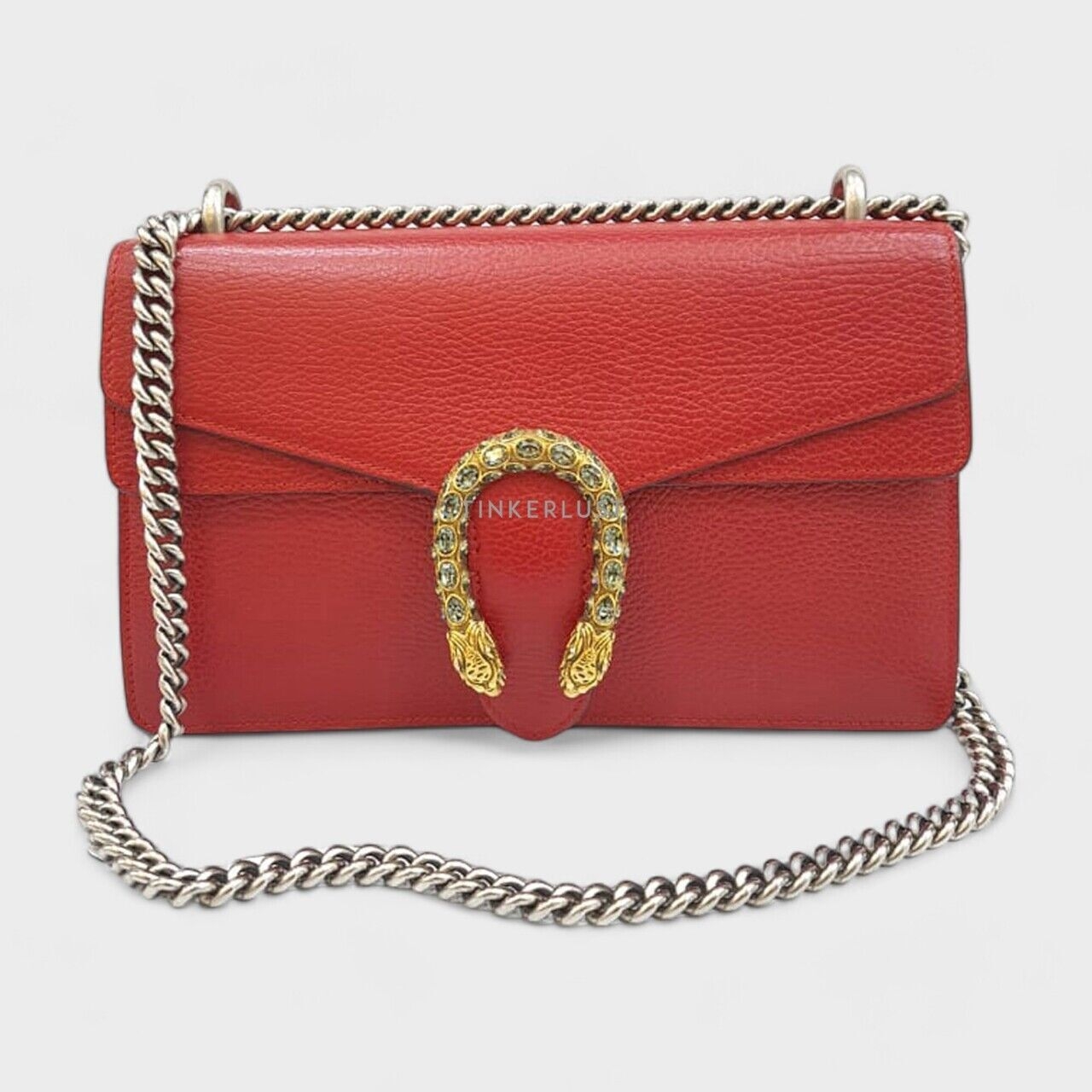 Gucci Dionysus Red Leather Sling Bag