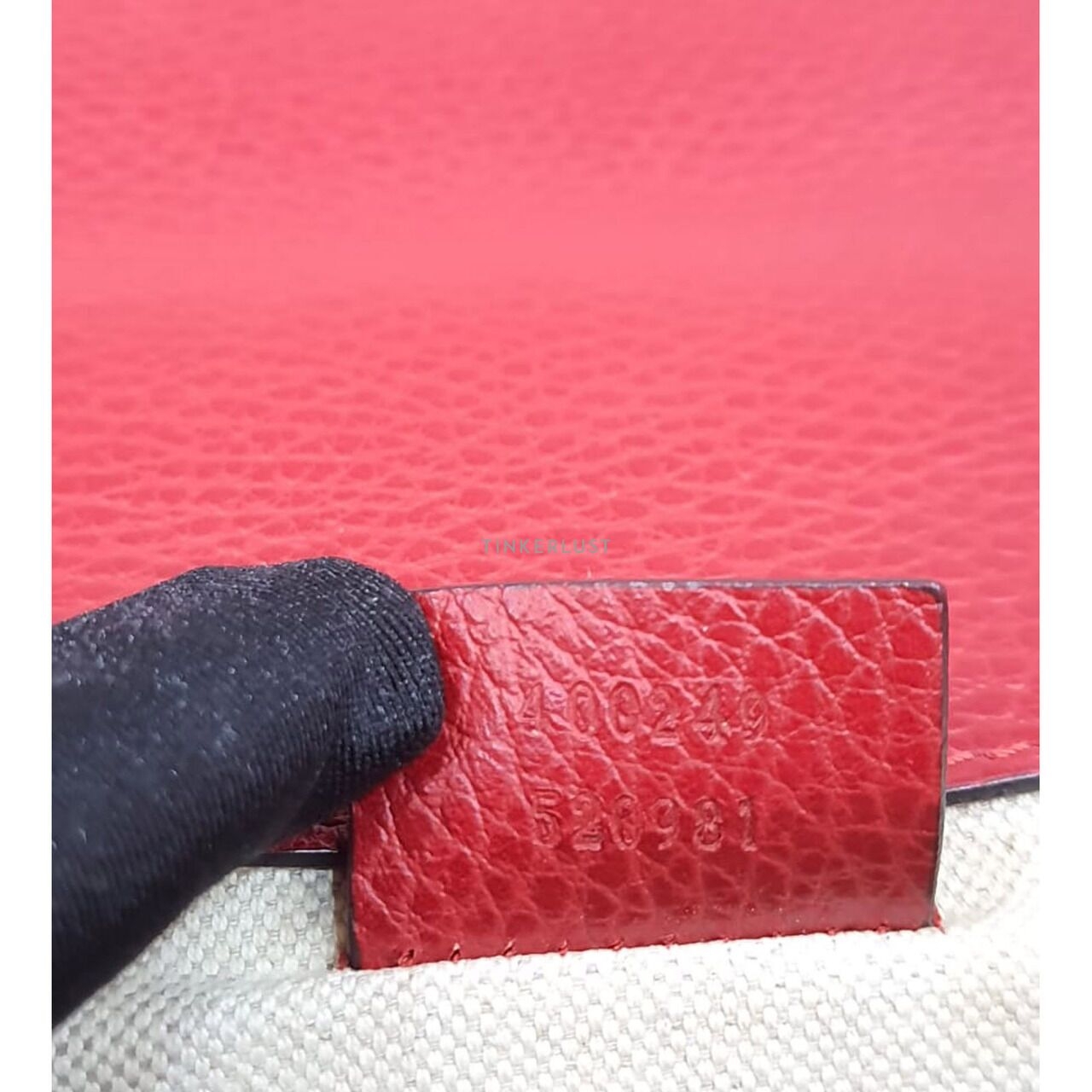 Gucci Dionysus Red Leather Sling Bag