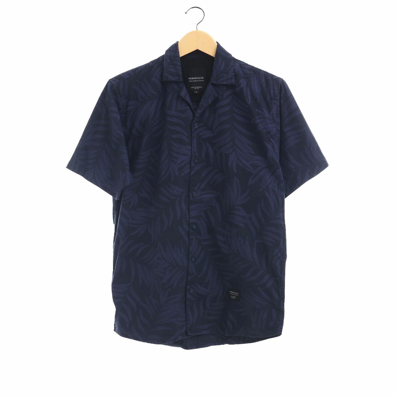 Private Collection Navy Pattern Pocket Shirt