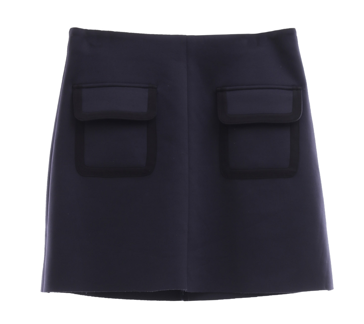 Zalora Navy Pocket Mini Skirt