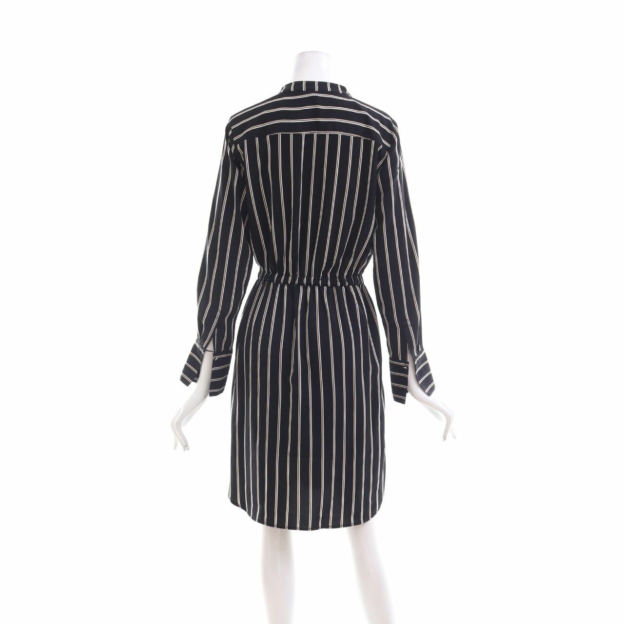 H&M Black Stripes Midi Dress