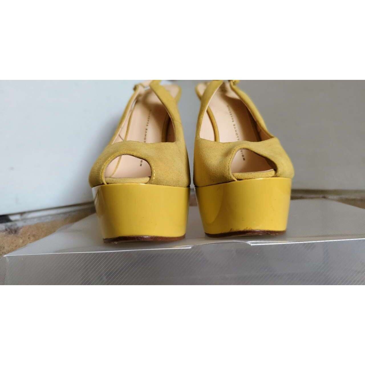 Giuseppe Zanotti Mustard & Cream Heels
