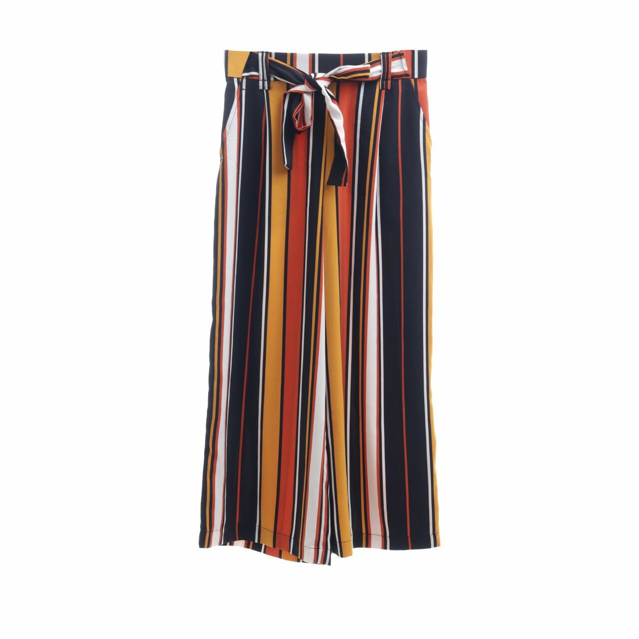 Zara Multi Stripes Culothe Long Pants