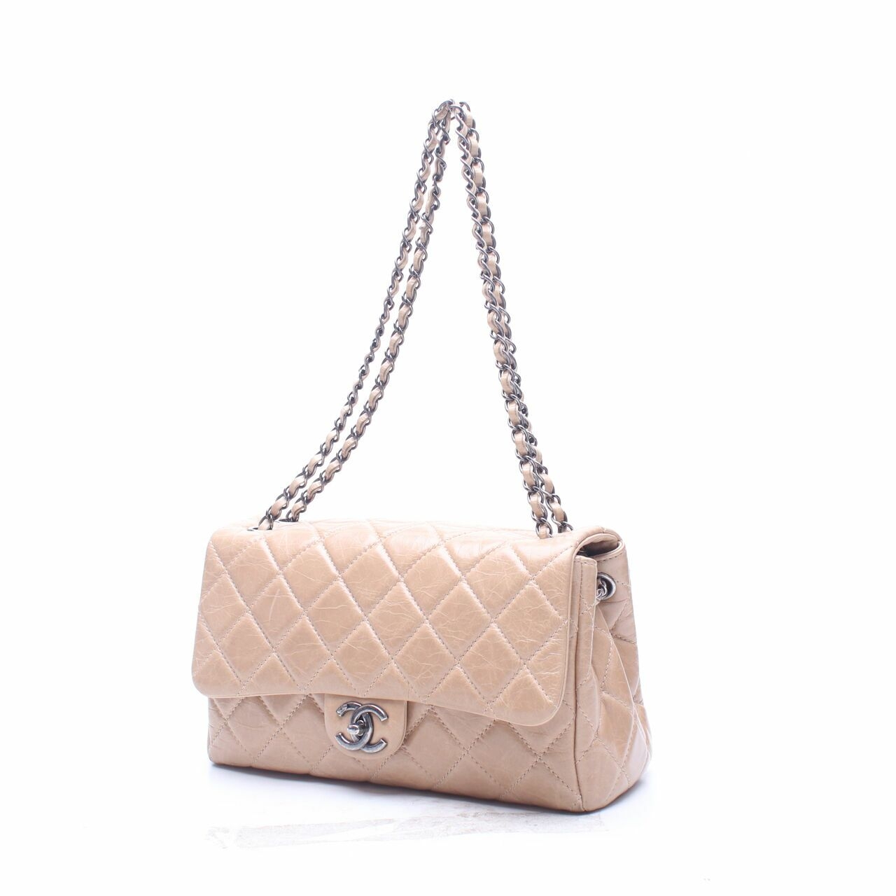 Chanel Brown Flap Quilted Shoulder Bag