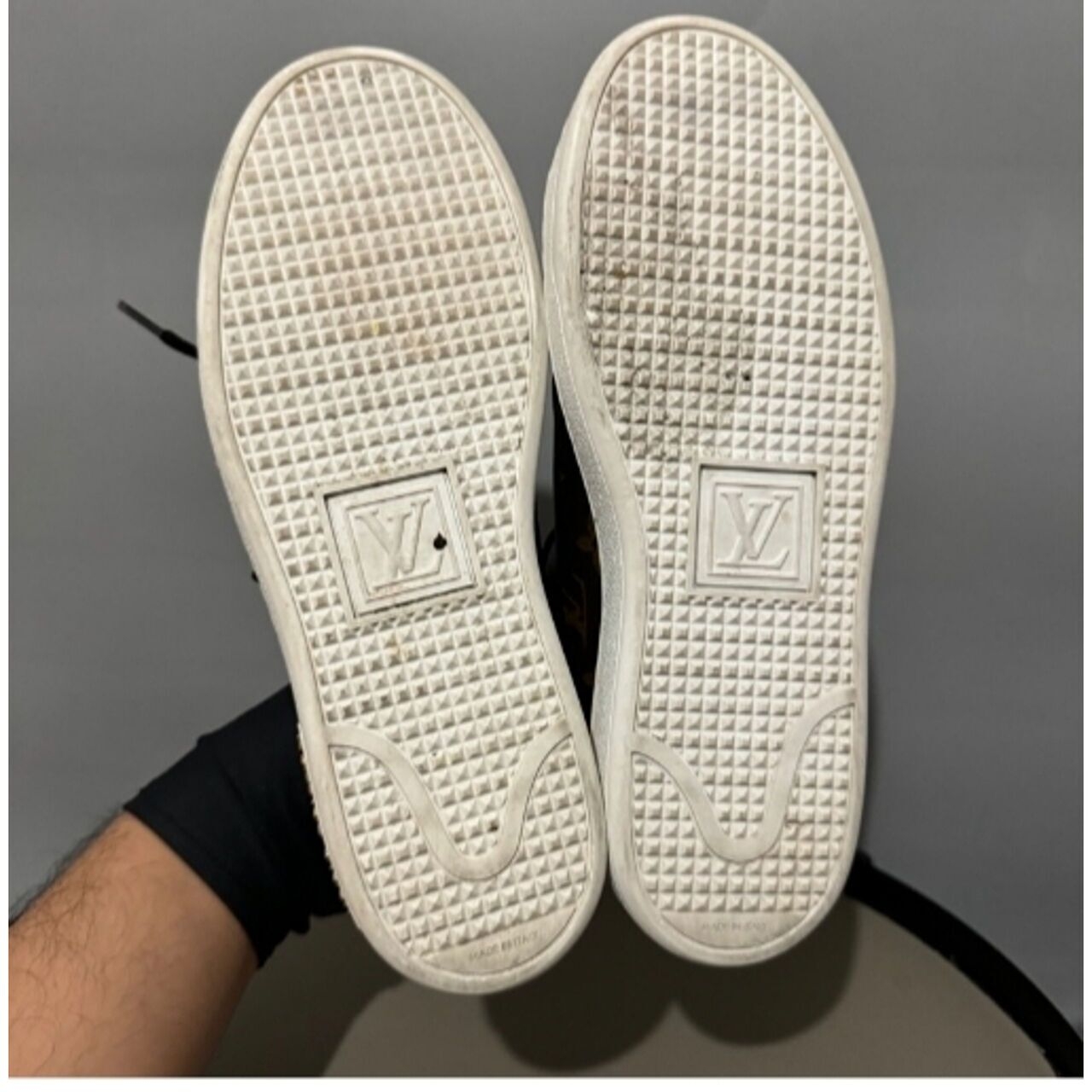 Louis Vuitton Brown Geometric Sneakers