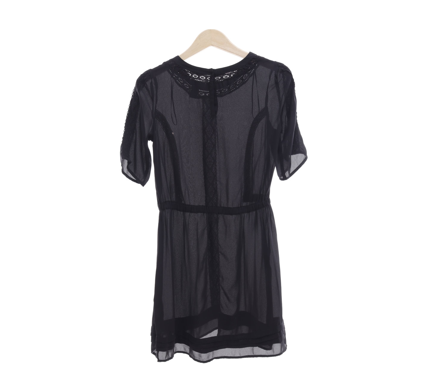 H&M Black Sheer Mini Dress