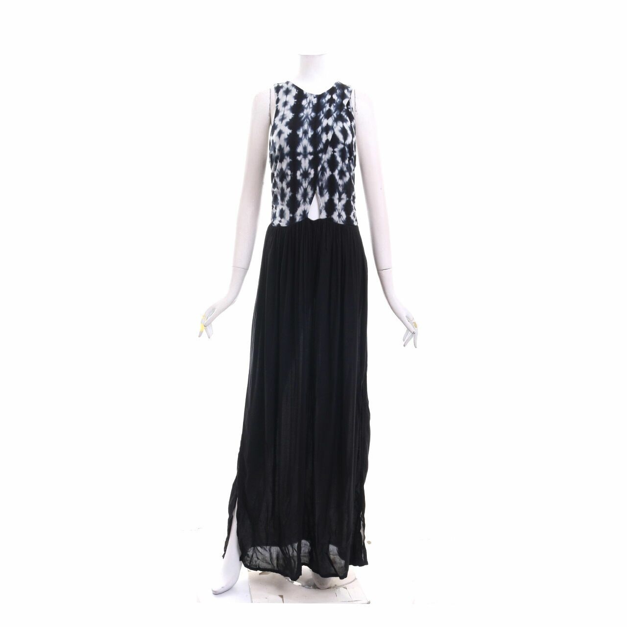 Bamboo Blonde Black Long Dress