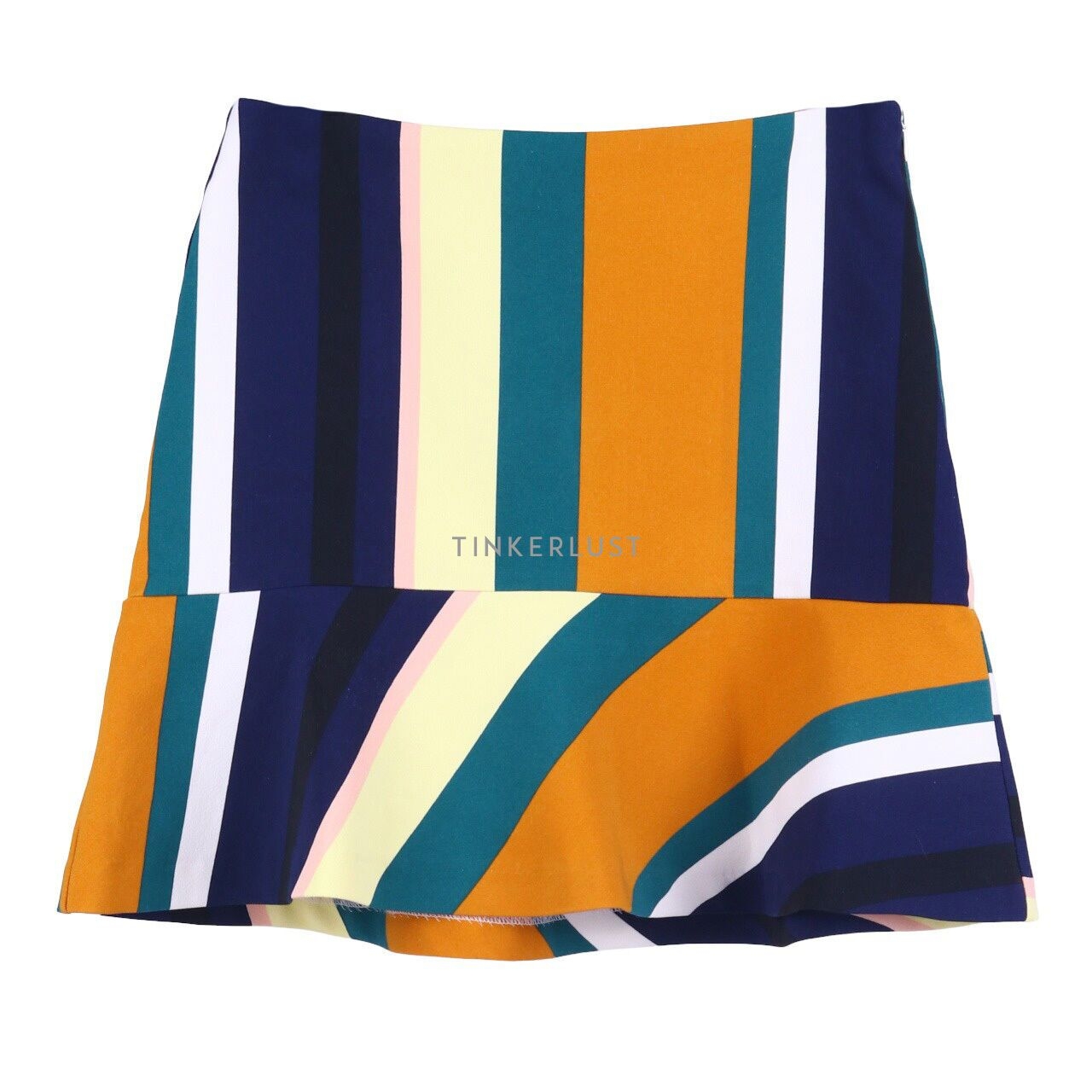 Zara Multi Stripes Mini Skirt