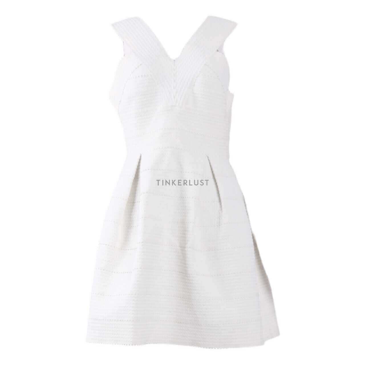 H&M Off White Mini Dress