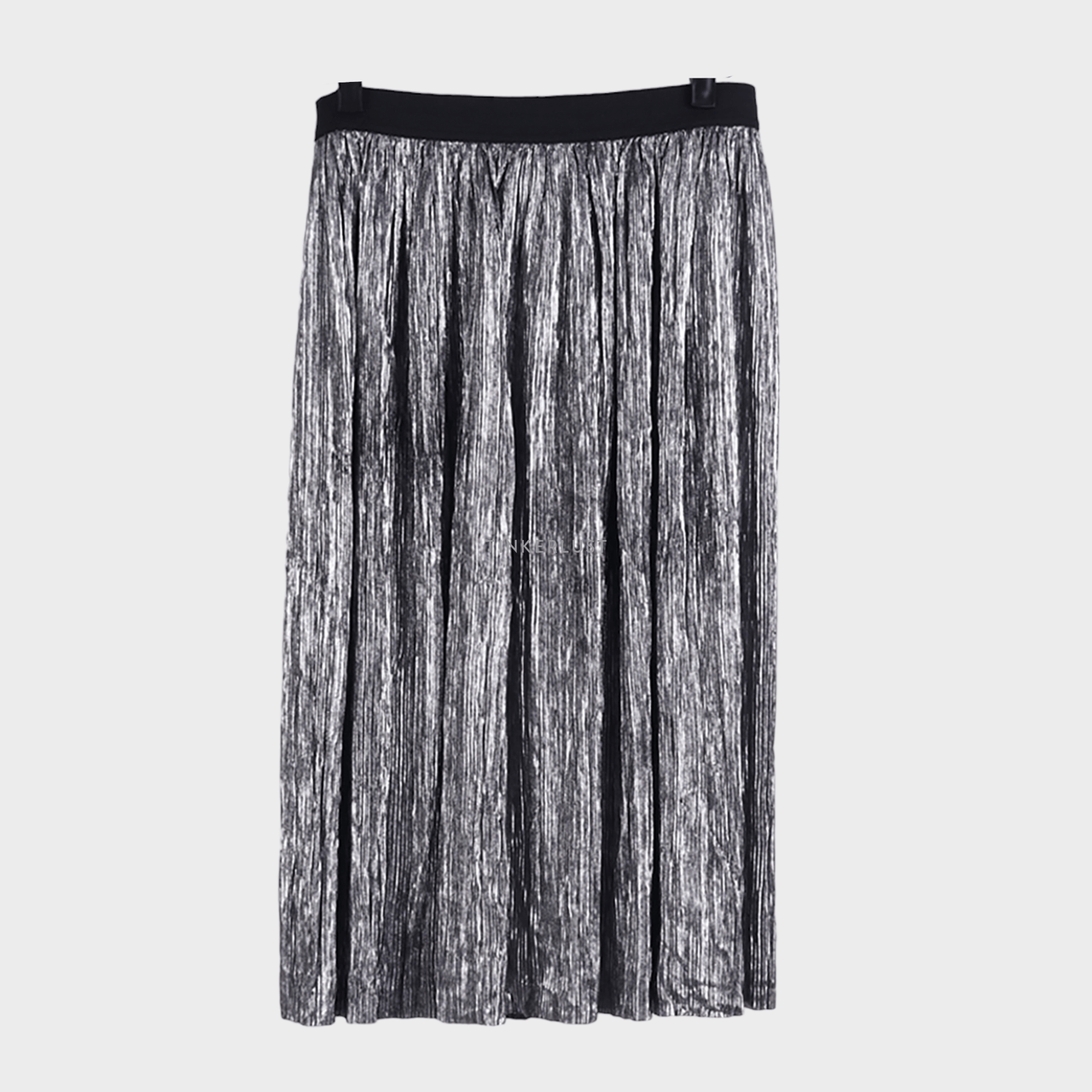 Mango Silver Midi Skirt