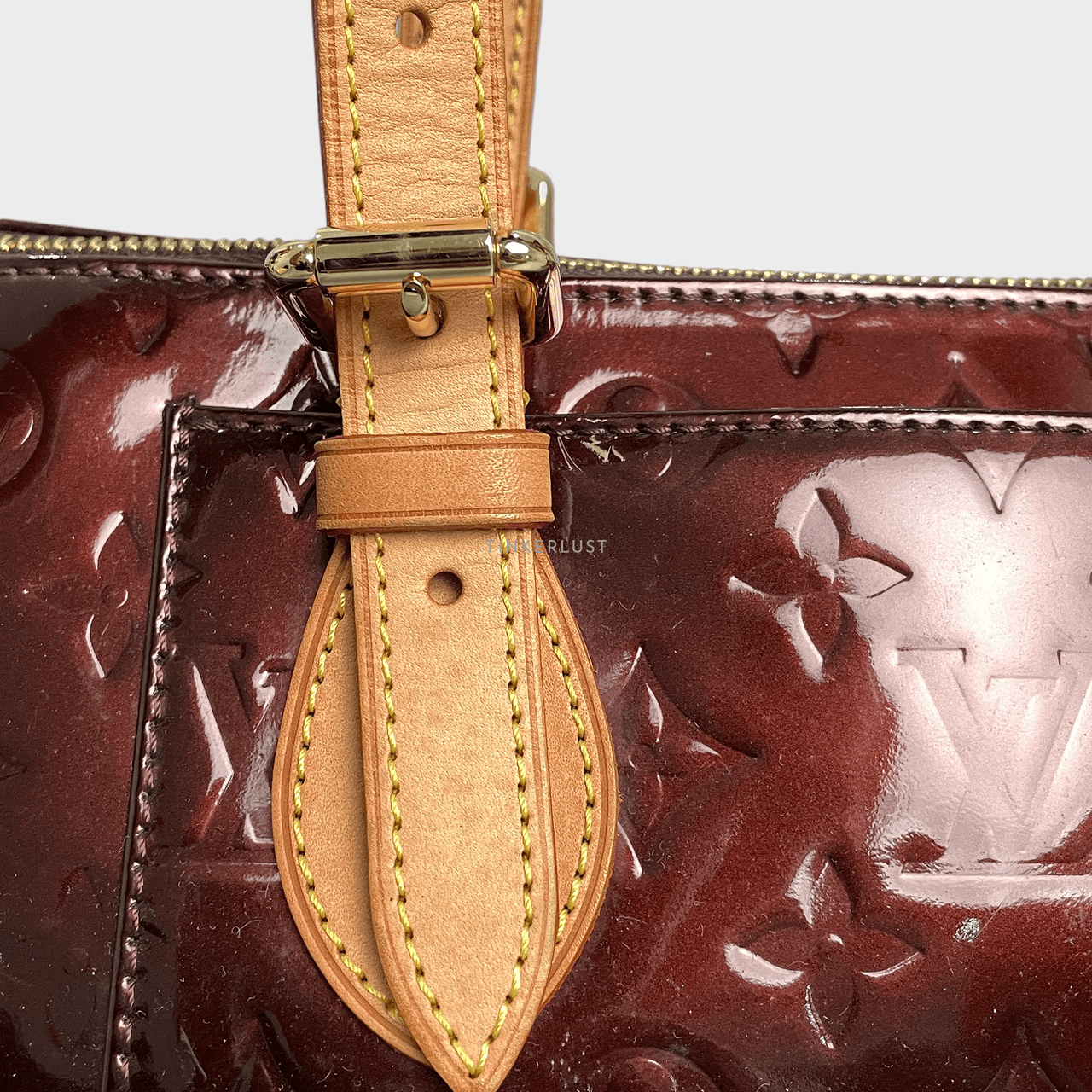 Louis Vuitton Wilshire Monogram Vernis Amarante Handbag