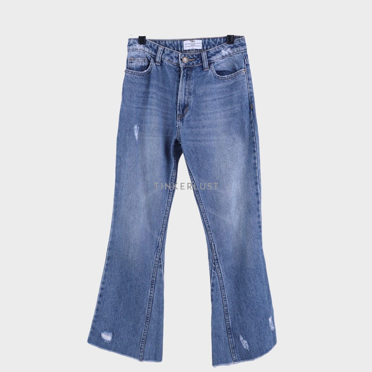 Pomelo. Blue Washed Bootcut Long Pants