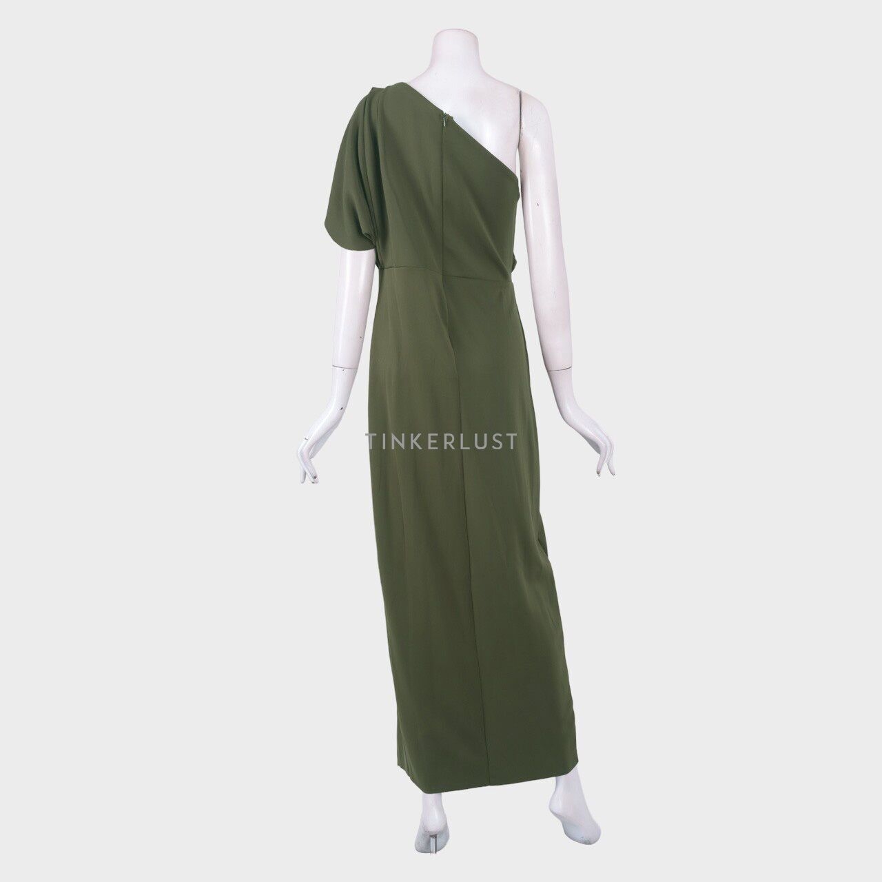 Foxquinn Dark Green Slit Long Dress