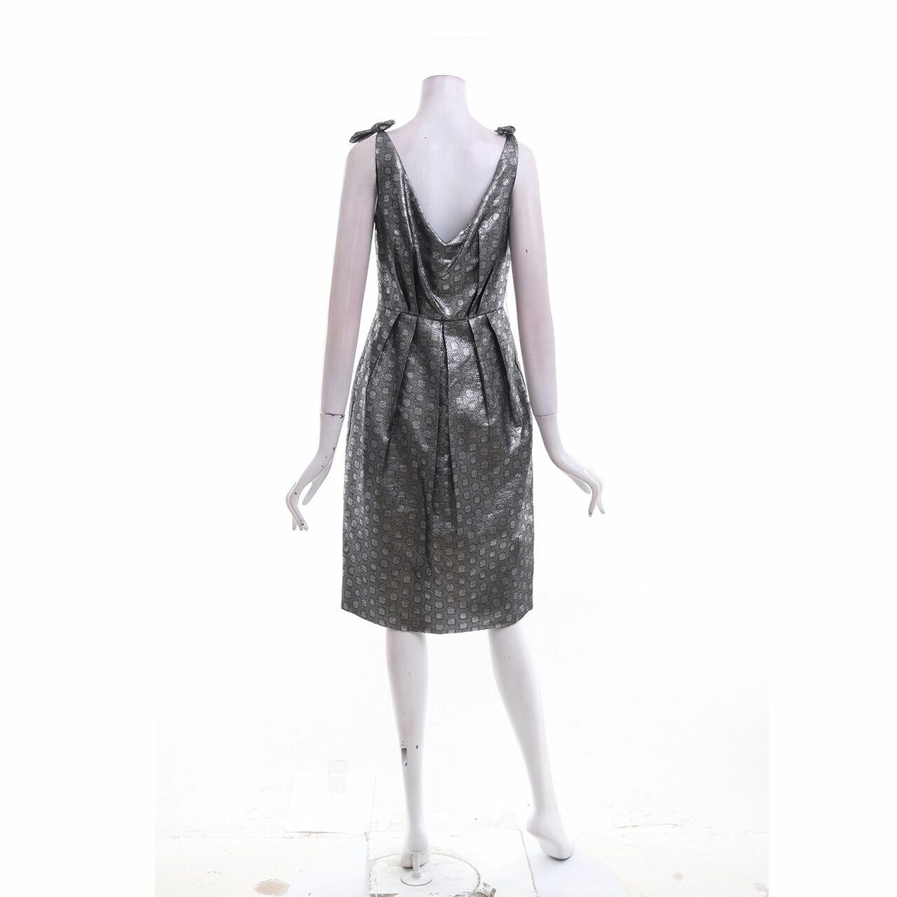 Zara Silver Midi Dress