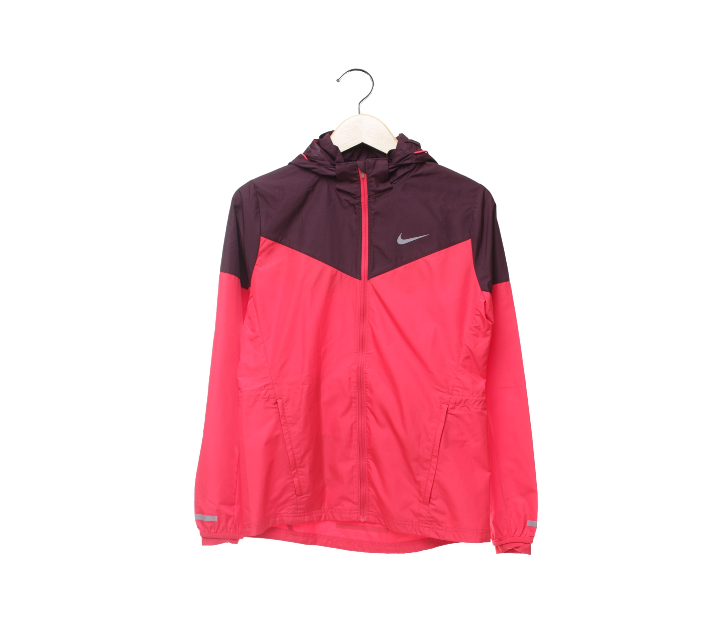 Nike Red And Dark Purple Running Jacket