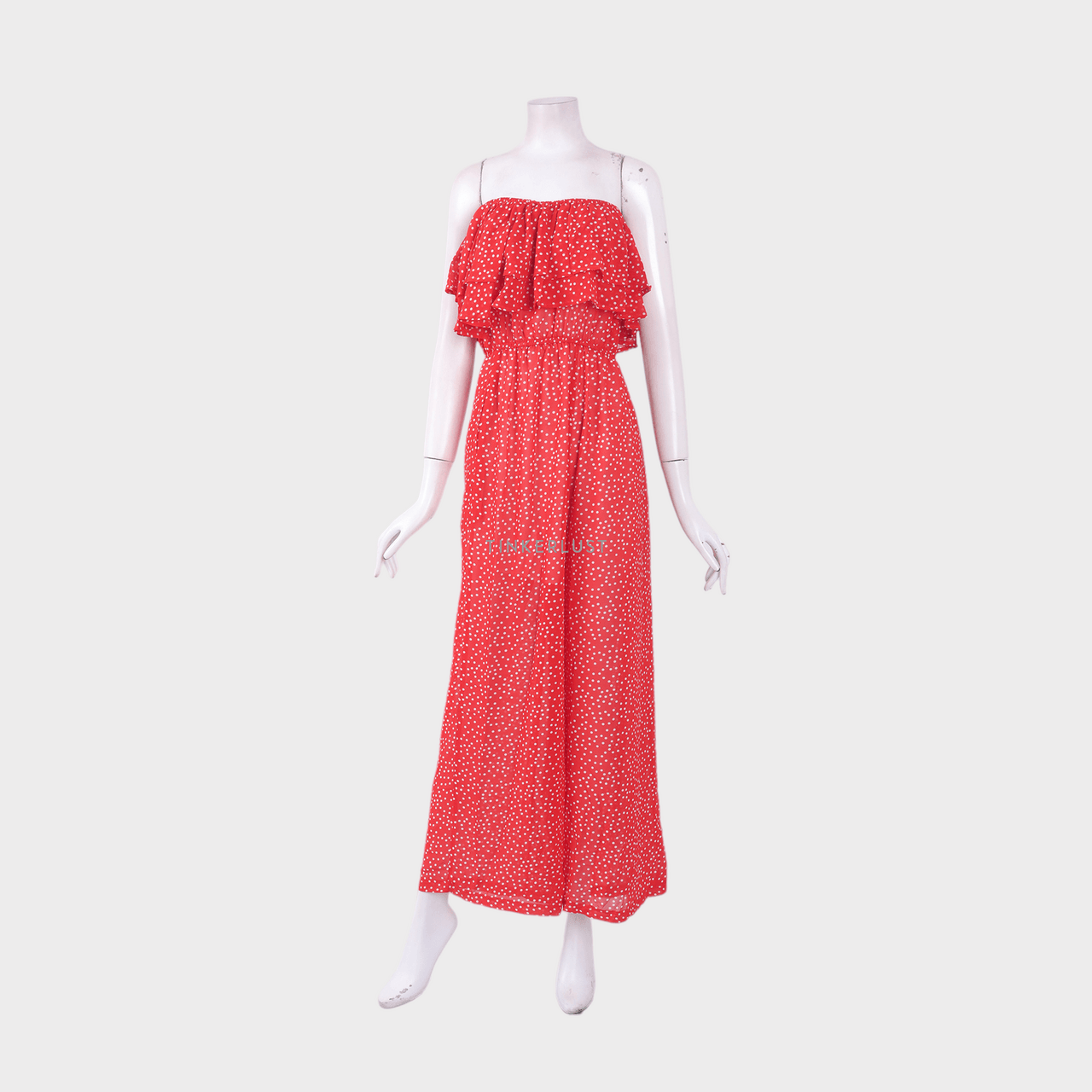 Private Collection Red Polkadots Jumpsuit