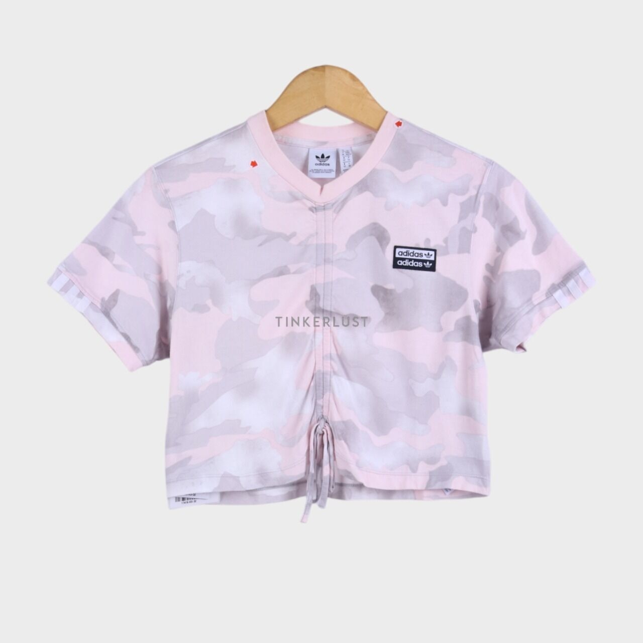 Adidas Cropped Tee Rouged All Over Print Camo