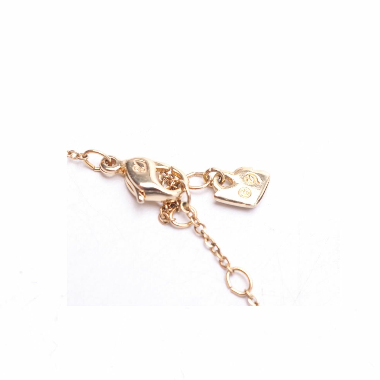 Swarovski Gold Silver Hole Necklace