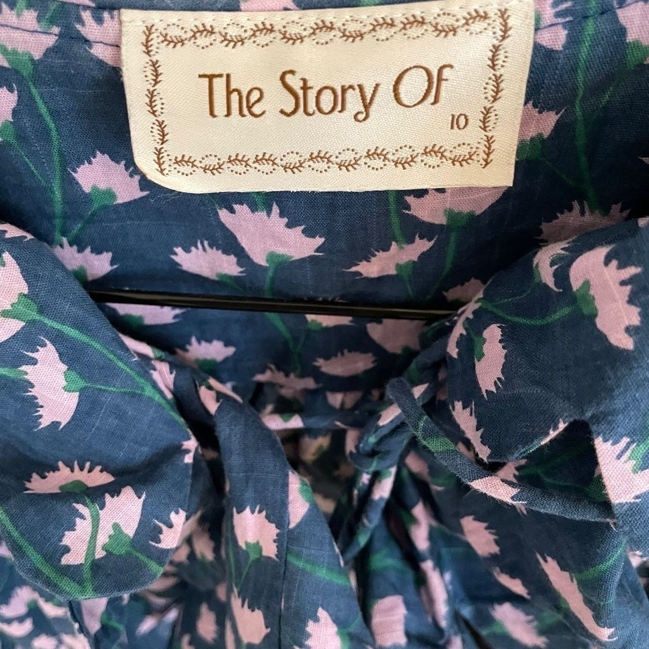 The Story Of Navy Floral Mini Dress