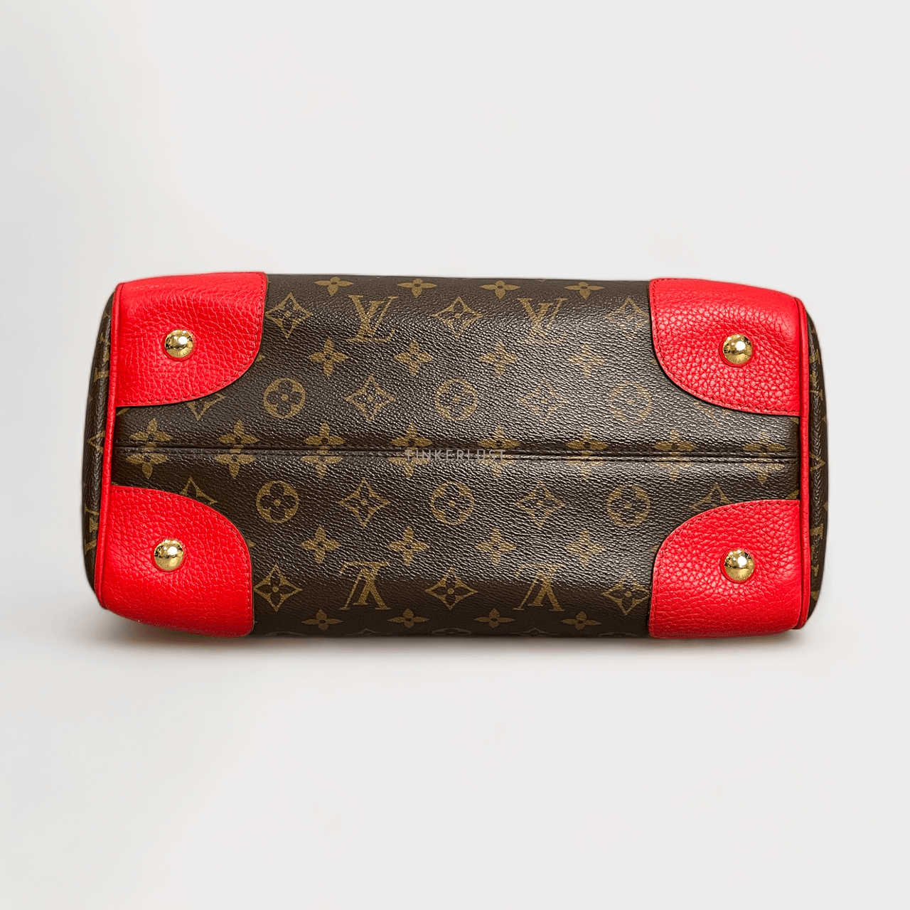 Louis Vuitton Retiro Cerise Red Monogram Canvas Handbag