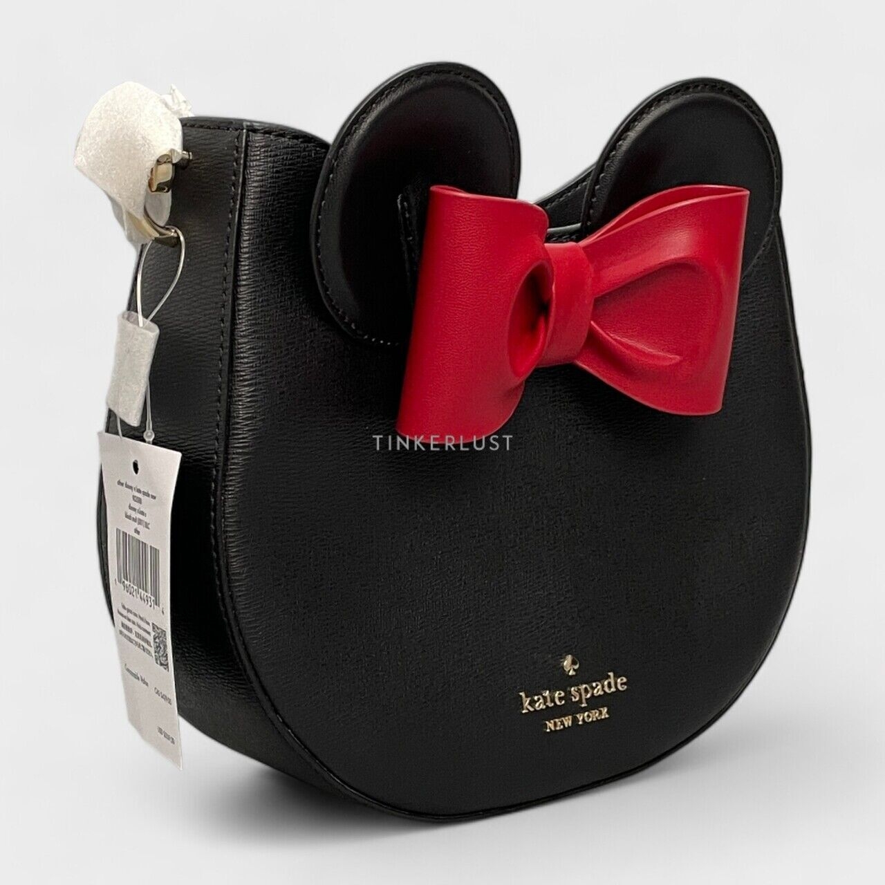 Kate Spade x Disney KG588 Minnie Black Leather Sling Bag