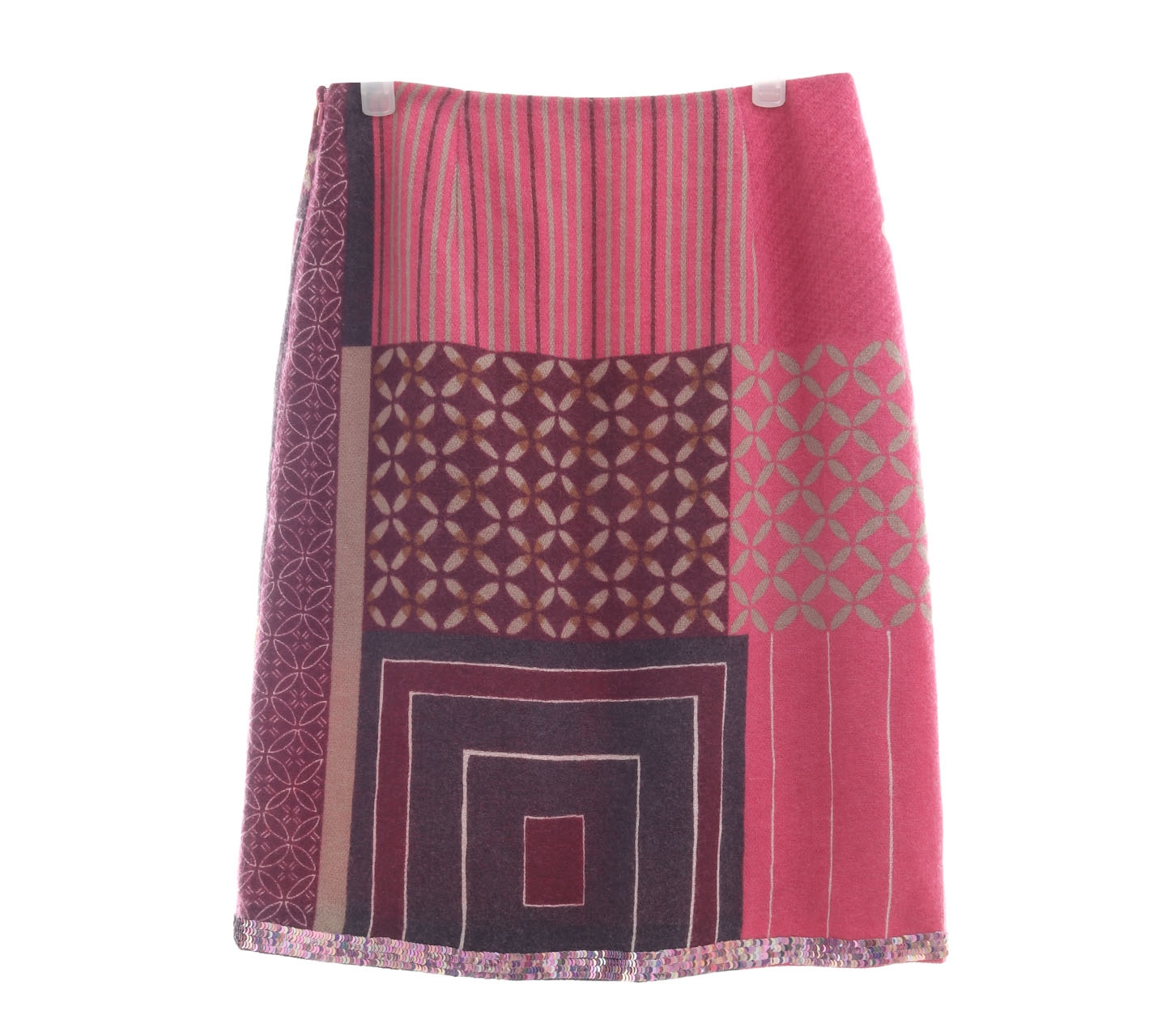 Jessica by christopher Multicolor With Sequins Mini Skirt