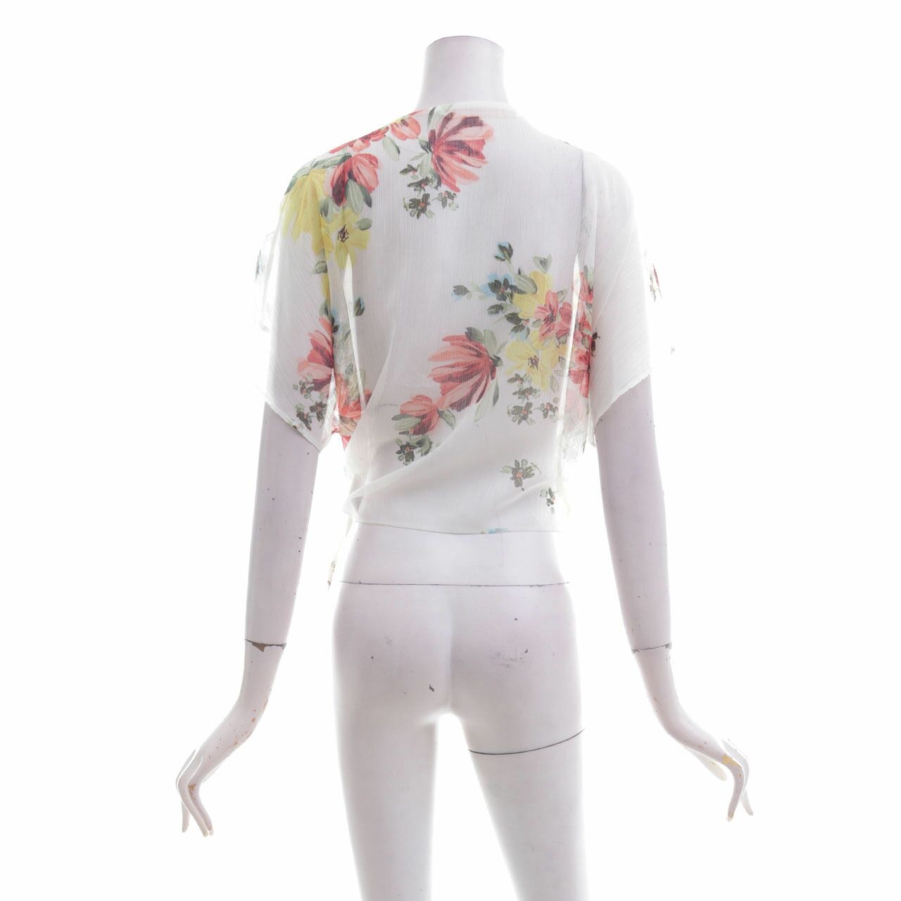 Zara Off White Floral Outerwear
