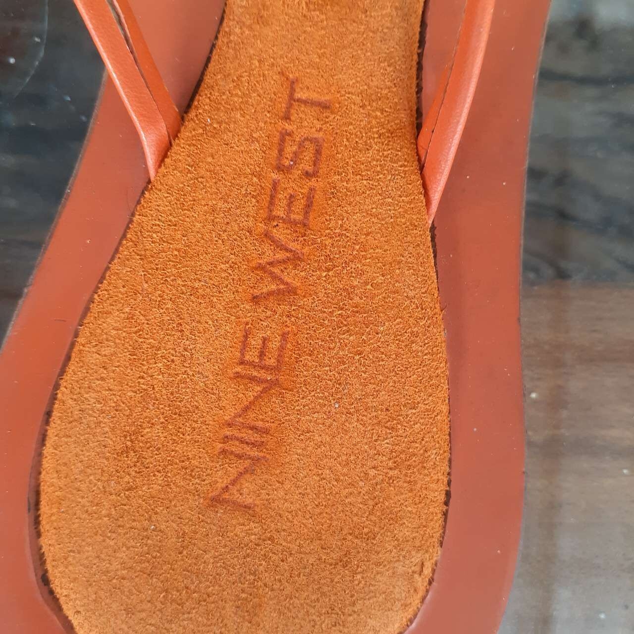 Nine West Orange Sandals