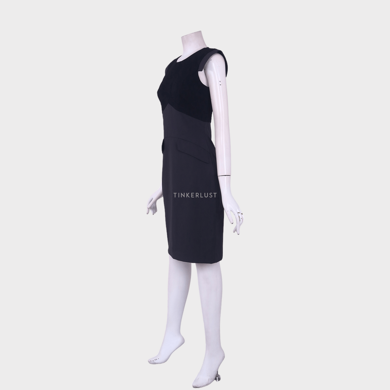 Cue Black & Dark Grey Mini Dress