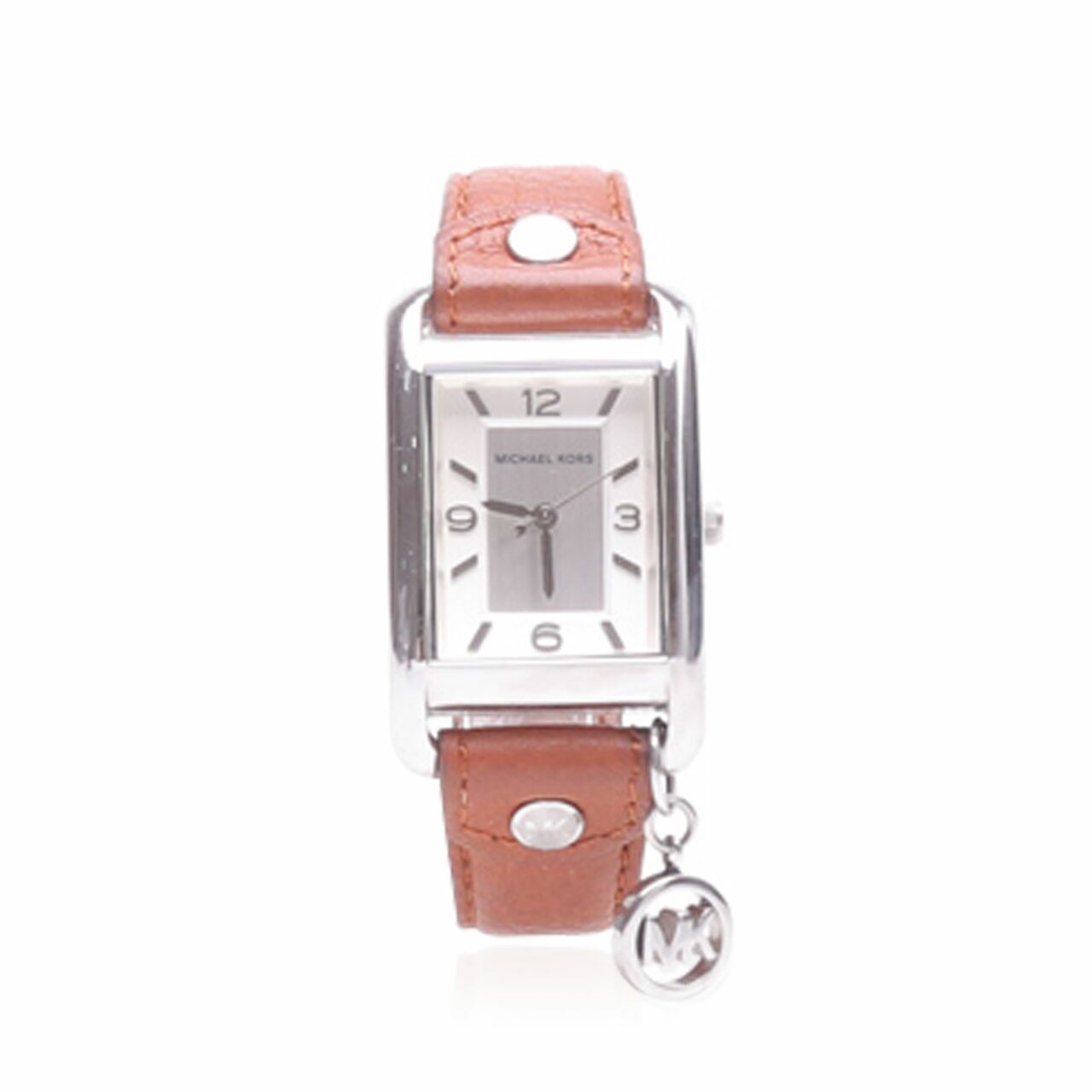 Michael Kors Charm Brown Leather Strap Watch