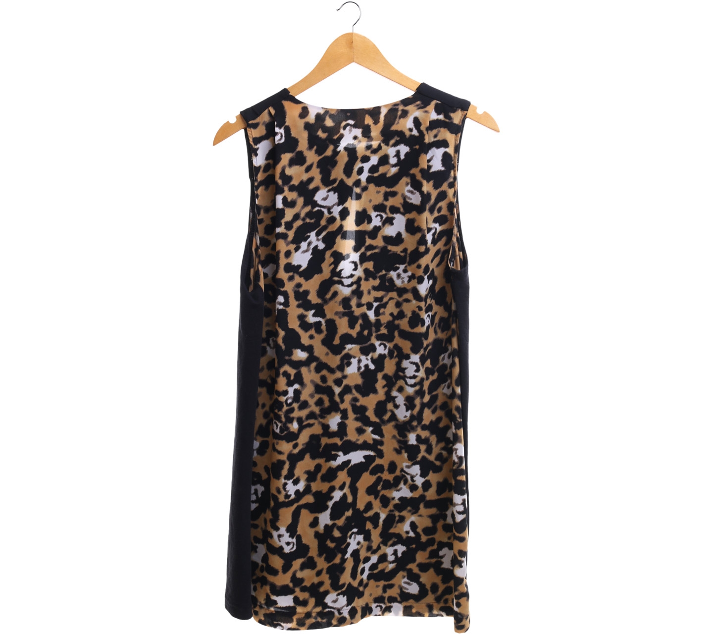 Zara Black & Brown Leopard Mini Dress