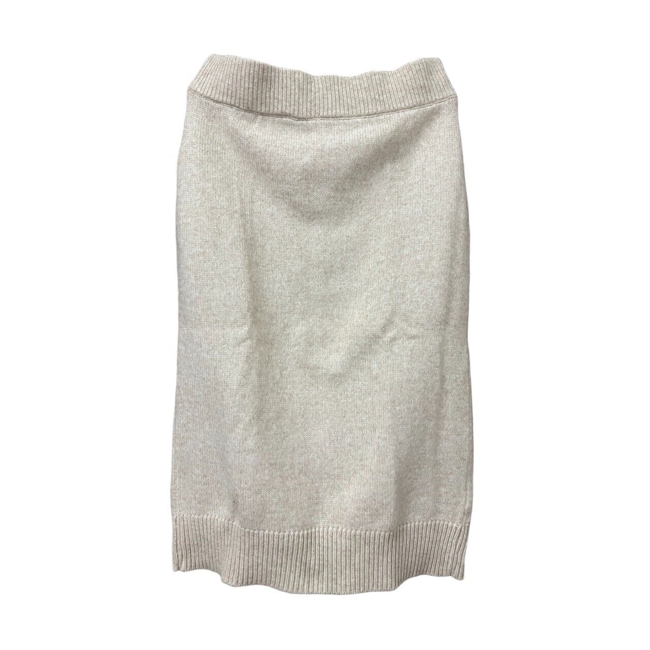H&m Beige Knit Midi Skirt