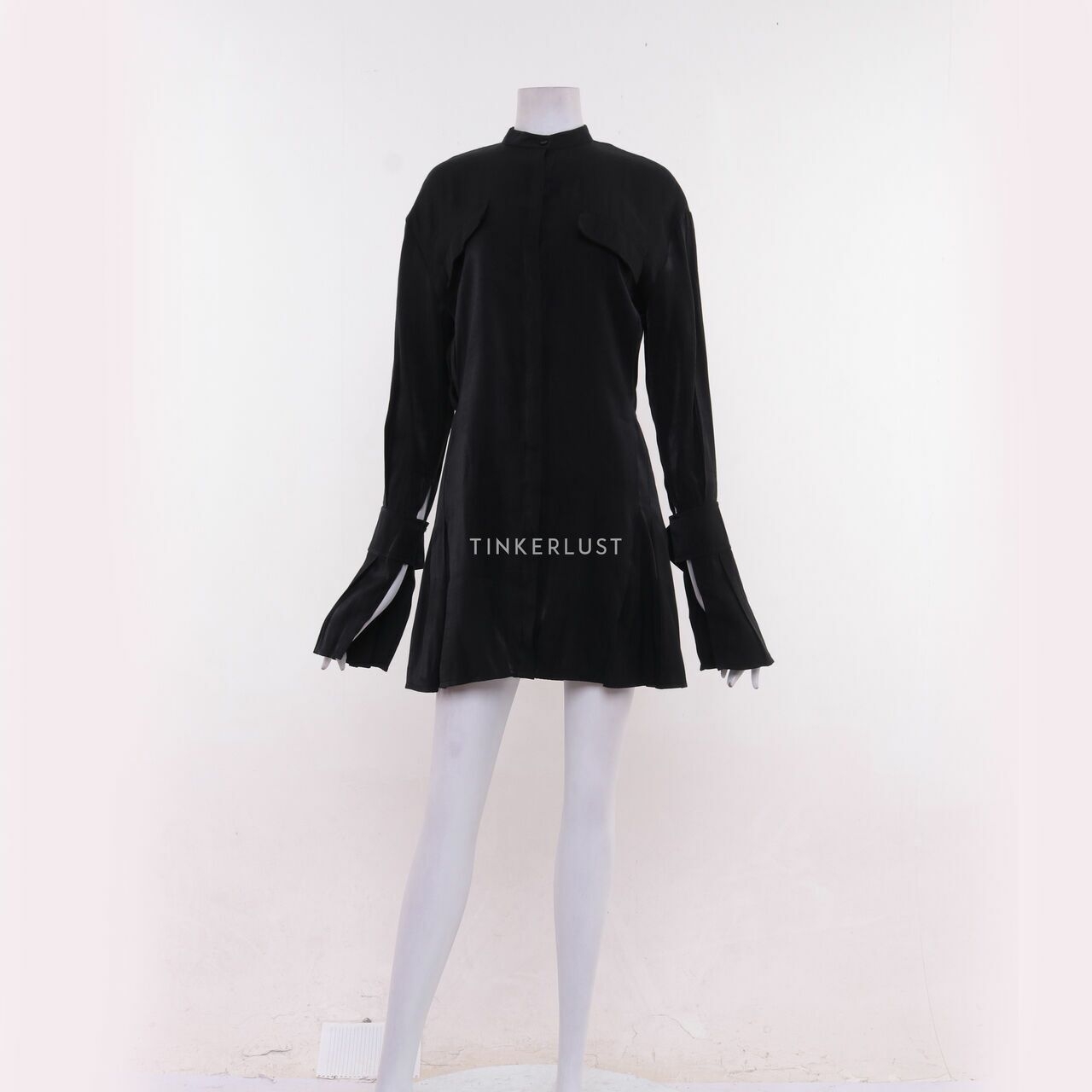 ANAIN Black Mini Dress