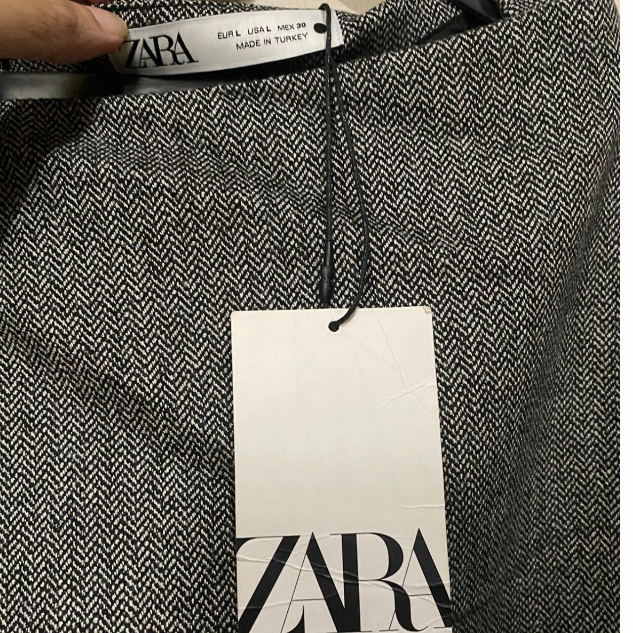 Zara Grey Midi Skirt