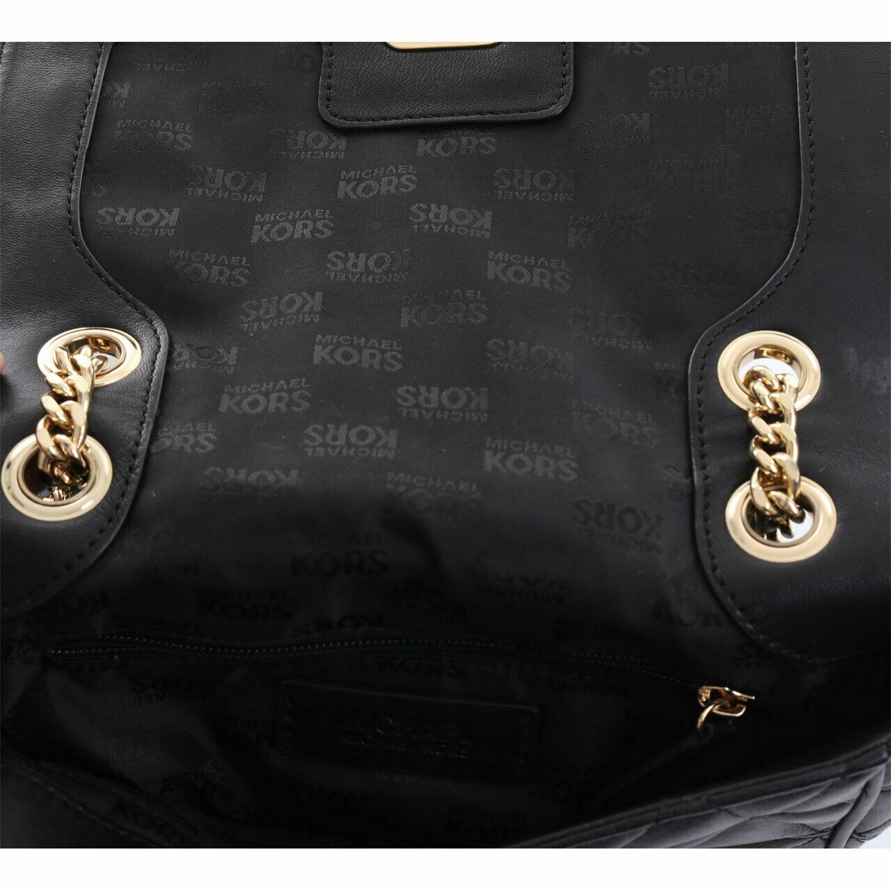 Michael Kors Black Vivianne Medium Flap Shoulder Bag