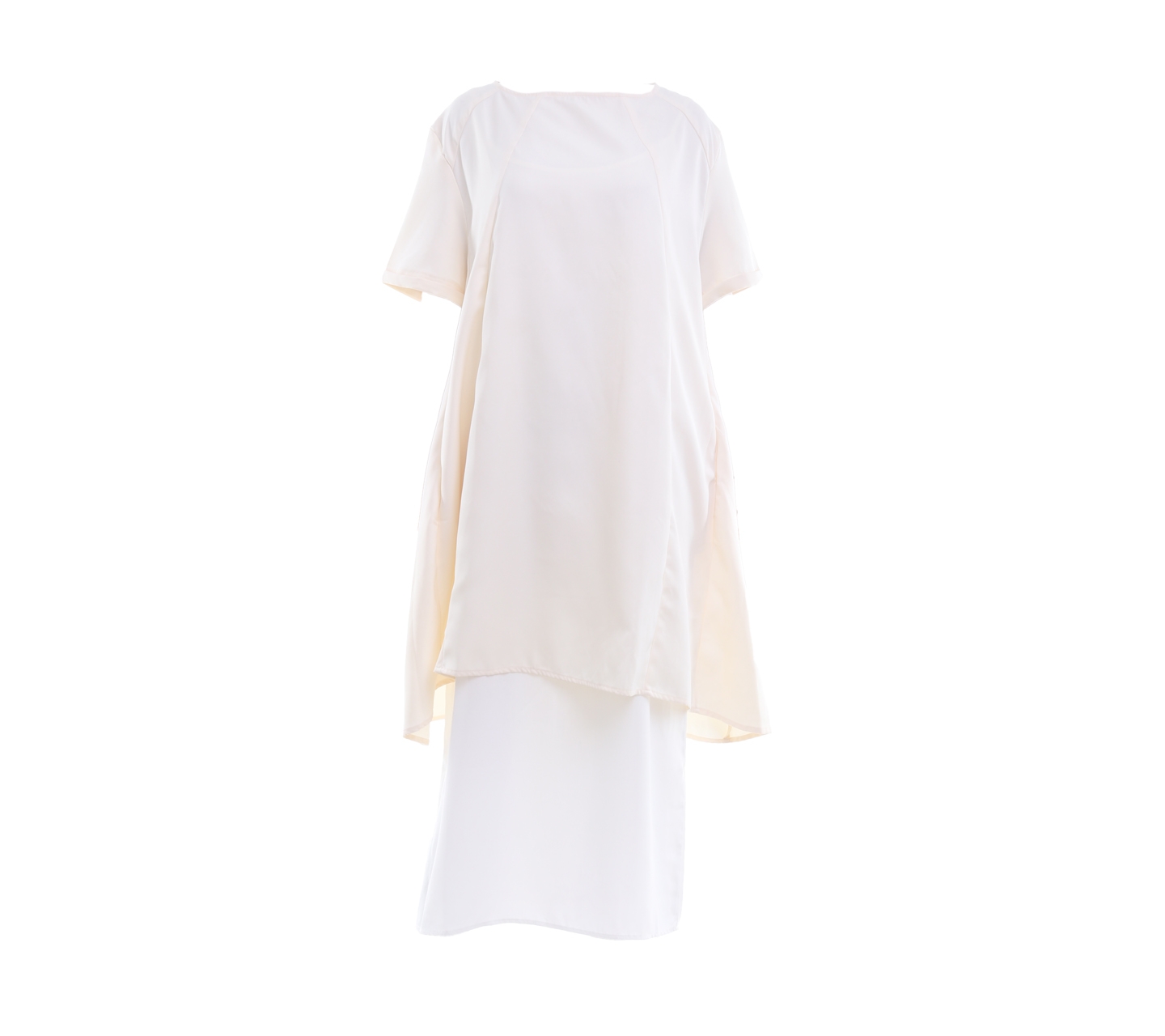 ATS the label cream white midi dress