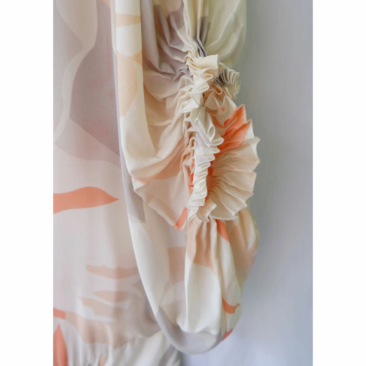 Diane Von Furstenberg Peach Geometric Midi Dress