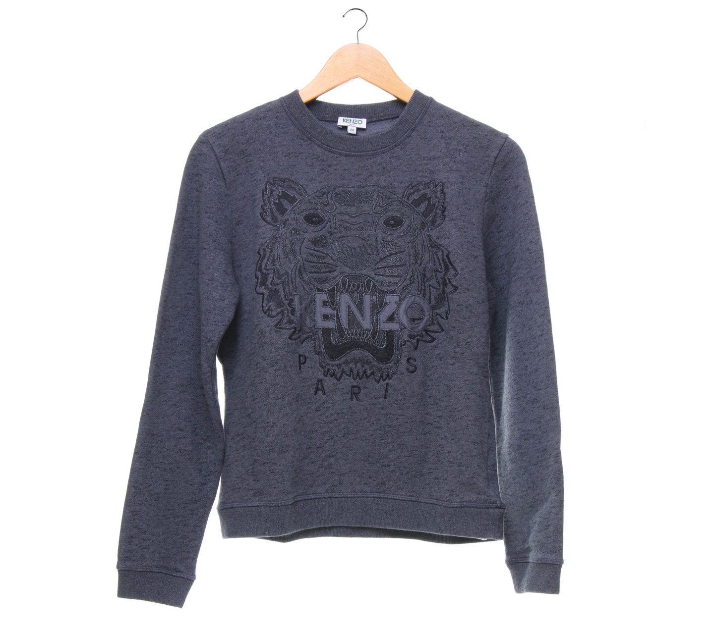 Kenzo Grey Lion Embroidery Sweater